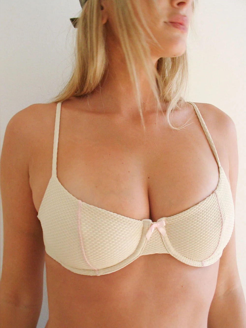 FRANKIES BIKINIS Pam Waffle Underwire Bathing Suit Bikini Top